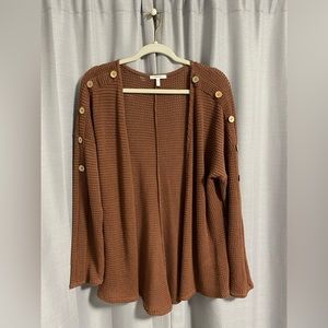 Maurice’s Dusty Rose Cardigan with Buttons down the sleeve